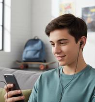 Fone de Ouvido com Fio In-Ear P2 Microfone Estéreo Cor:Preto