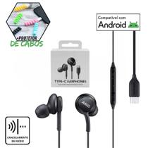 Fone De Ouvido Com Fio Intra Auricular Tipo C Compativel Samsung Xiaomi Android Motorola
