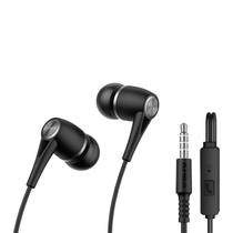 Fone De Ouvido Com Fio Kaidi Kd-7002 C/ Microfone Preto