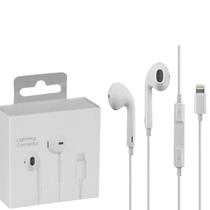 Fone de Ouvido com Fio Lightning Compatível com iPhone 7 8 X XS SR 11 12 13 14 Pro Max