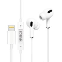 Fone de Ouvido Com Fio Lightning HRebos para Dispositivos IOS Compatível Iphone 11 12 13 14 Fone de Ouvido Com Fio Lightning HRebos para Dispositivos IOS Compatível Iphone 11 12 13 14