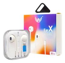 Fone De Ouvido Com Fio Lightning Para iPhone Com Microfone