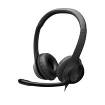 Fone de ouvido com fio Logitech H390 Stereo com microfone USB com cancelamento de ruído