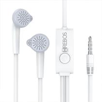 Fone De Ouvido Com Fio Microfone HRebos HS-59 Fone De Ouvido Com Fio Microfone HRebos HS-59