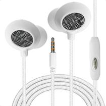 Fone de Ouvido Com Fio Microfone Tipo P3 Extra Bass Cabo 1M