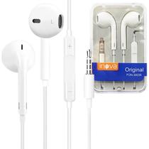 Fone de Ouvido com fio P2 Microfone Embutido Potente Original