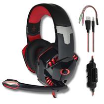 Fone de Ouvido com Microfone Articulado Led Headset Gamer Pc Celular Notebook Computador Jogos Console