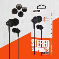 Fone De Ouvido Com Microfone Estéreo Intra-Auricular Preto Lelong Le-0213 Original Fone De Ouvido Com Microfone Estéreo Intra-Auricular Preto Lelong Le-0213 Original