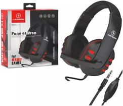 Fone De Ouvido Com Microfone Integrado Headset Gamer Fone Estério Vermelho
