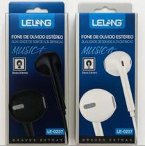 Fone De Ouvido Com Microfone Intra Auricular Lelong Le-0237