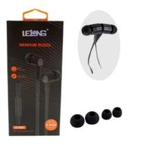 Fone De Ouvido Com Microfone P2 3.5mm Sem Ruido- Lelong Preto LE-0201