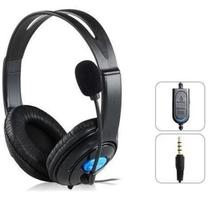 Fone de ouvido com microfone para controle de Ps 4 Compatível