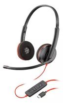 Fone de Ouvido Com Microfone Poly Monoauricular C3220 Preto