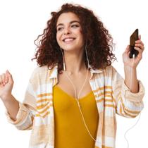 Fone de Ouvido com Microfone PRETO e Com Fio 1,2m - Estojo Color - Marca Sport - PANAMI