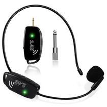 Fone de ouvido com microfone sem fio SAYTINAI 2.4G 160m de alcance