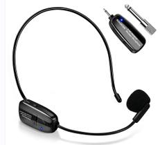Fone de ouvido com microfone sem fio XIAOKOA 2.4G 50m Transmission Fone de ouvido com microfone sem fio XIAOKOA 2.4G 50m Transmission