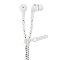 Fone De Ouvido Com Microfone Zipper Branco Fone De Ouvido Com Microfone Zipper Branco