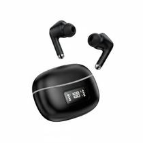 Fone de Ouvido com Tela LED Preto