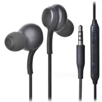 Fone de ouvido Compatível Samsung com fio para entrada P2 Cor preto