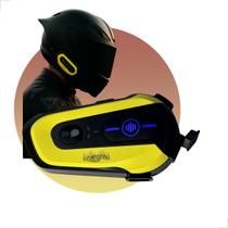 Fone de Ouvido Comunicador Para Capacete Moto Sem Fio Bluetooth Modelo A2 Completo