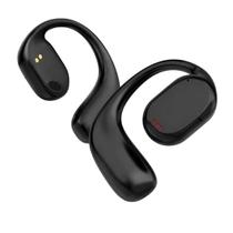 Fone de Ouvido Condução Óssea Preto Open Ear para Esportes