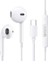 Fone De Ouvido Controle de Volume e Microfone Entrada Tipo-C
