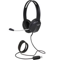 Fone de ouvido Cyber Acoustics Stereo USB (AC-4006) com microfone com cancelamento de ruído