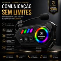 Fone de Ouvido de Capacete Moto Bluetooth Controle De Voz Microfone Para Moto Intercomunicador Fone de Ouvido de Capacete Moto Bluetooth Controle De Voz Microfone Para Moto Intercomunicador