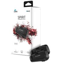 Fone de ouvido de comunicação Bluetooth para motocicleta Cardo Spirit Black