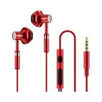 Fone De Ouvido De Metal 9D HiFi Bass Estéreo Para Esportes E Jogos Com Microfone, Conector AUX De