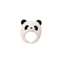 Fone de ouvido de pelúcia Cute Panda Hat Cosplay com alça ajustável Fone de ouvido de pelúcia Cute Panda Hat Cosplay com alça ajustável