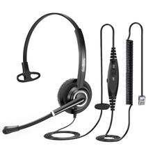 Fone de ouvido de telefone Beebang com microfone para telefone de escritório