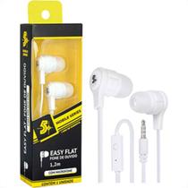 Fone De Ouvido Easy C/Microfone 1,2M Branco Fone De Ouvido Easy C/Microfone 1,2M Branco