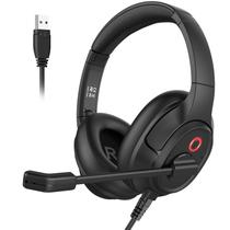 Fone de ouvido EKSA com microfone para PC USB com fio