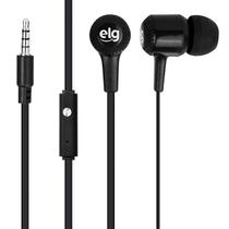 Fone de Ouvido Elg EP01 com Microfone e Cabo de 1.2 Metros - Preto