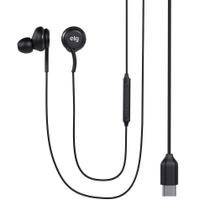 Fone de Ouvido ELG Tipo C HI-RES Áudio 360 1,2 Metro Cor Preto