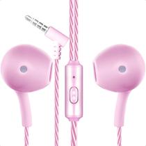 Fone De Ouvido Entrada P3 Compatível Com Celulares Tabletes Extra Bass Com Microfone