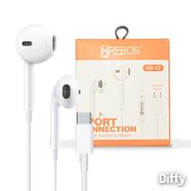 Fone De Ouvido Entrada Tipo-C Novo Na Caixa HREBOS
