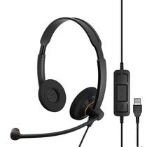 Fone de ouvido EPOS Sennheiser SC 60 USB ML com som HD preto