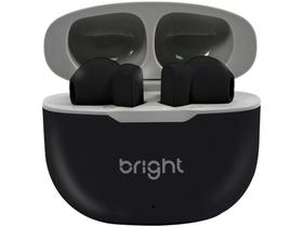 Fone de Ouvido Esportivo Bluetooth Bright FN566 - Intra-auricular com Microfone Preto