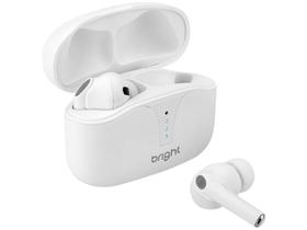 Fone de Ouvido Esportivo Bluetooth Bright FN567 - Intra-auricular com Microfone Branco