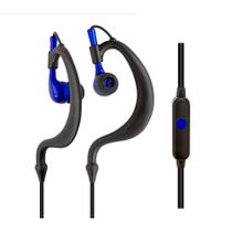 Fone de ouvido esportivo tipo auricular à prova de transpiração com microfone