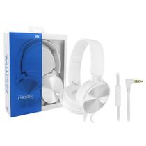 Fone de Ouvido Essential PIX Cabo Flat com Microfone Branco Fone de Ouvido Essential PIX Cabo Flat com Microfone Branco