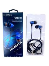 Fone de Ouvido Estéreo Com Fio P3 Som Alta Definição Lelong LE-0220