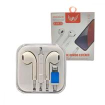 Fone de Ouvido Estéreo com Microfone Conector Lighthing IOS