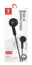 Fone De Ouvido Estéreo P3 Com Fio Fancy Preto Fe10 Fone De Ouvido Estéreo P3 Com Fio Fancy Preto Fe10
