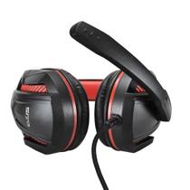Fone De Ouvido Evus Gamer F-02 2 Conectores P2 Preto- Vermelho