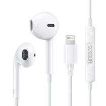 Fone de Ouvido fio Lightning Branco Hrebos Com Microfone e Controle de Volume Compatível Iphon Premium Custo Benefício Fone de Ouvido fio Lightning Branco Hrebos Com Microfone e Controle de Volume Compatível Iphon Premium Custo Benefício