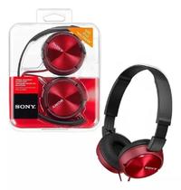Fone De Ouvido Fone Sony MDR-ZX310AP Protetores Giratórios Vermelho