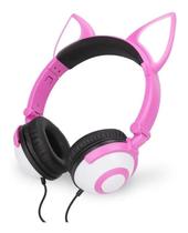 Fone De Ouvido Fox Cosplay Com Pisca De Led Headphone
